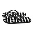 Bougie Hippie Black Letters Flip Flops